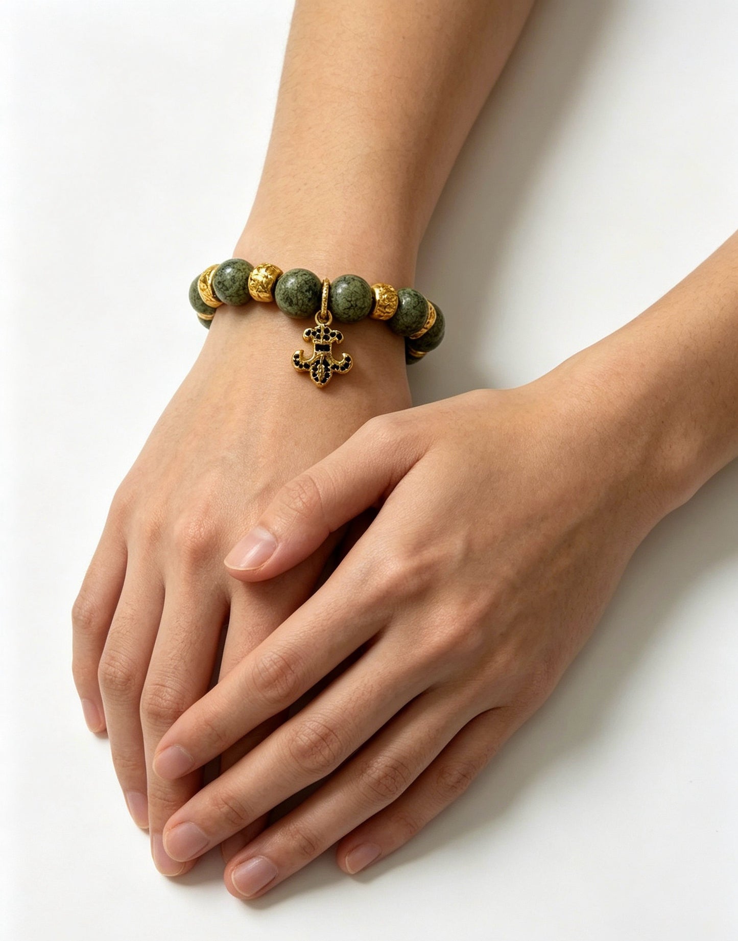 Chrome Hearts Sterling Silver Cross Bracelet