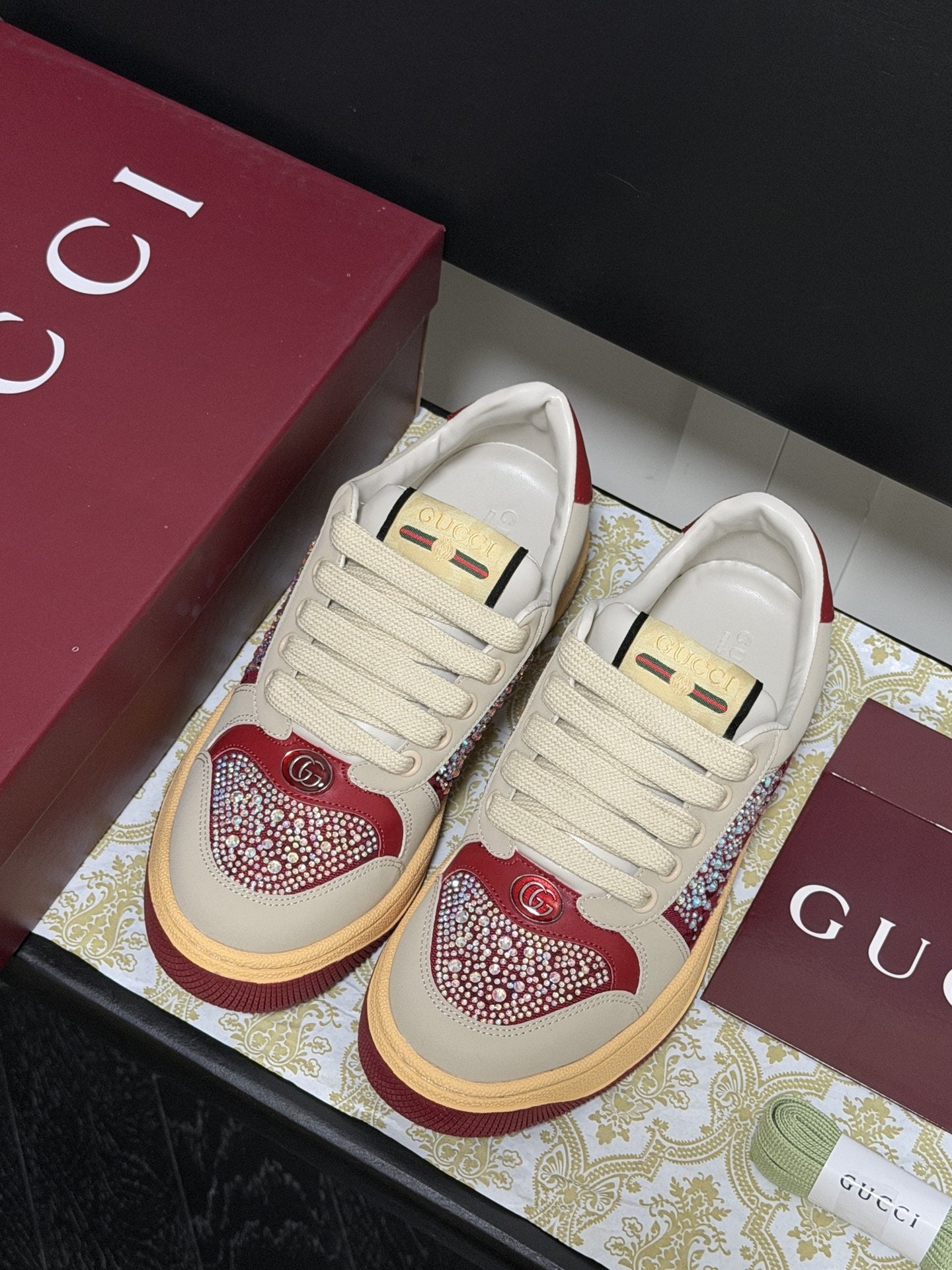 Gucci Crystal Sneakers