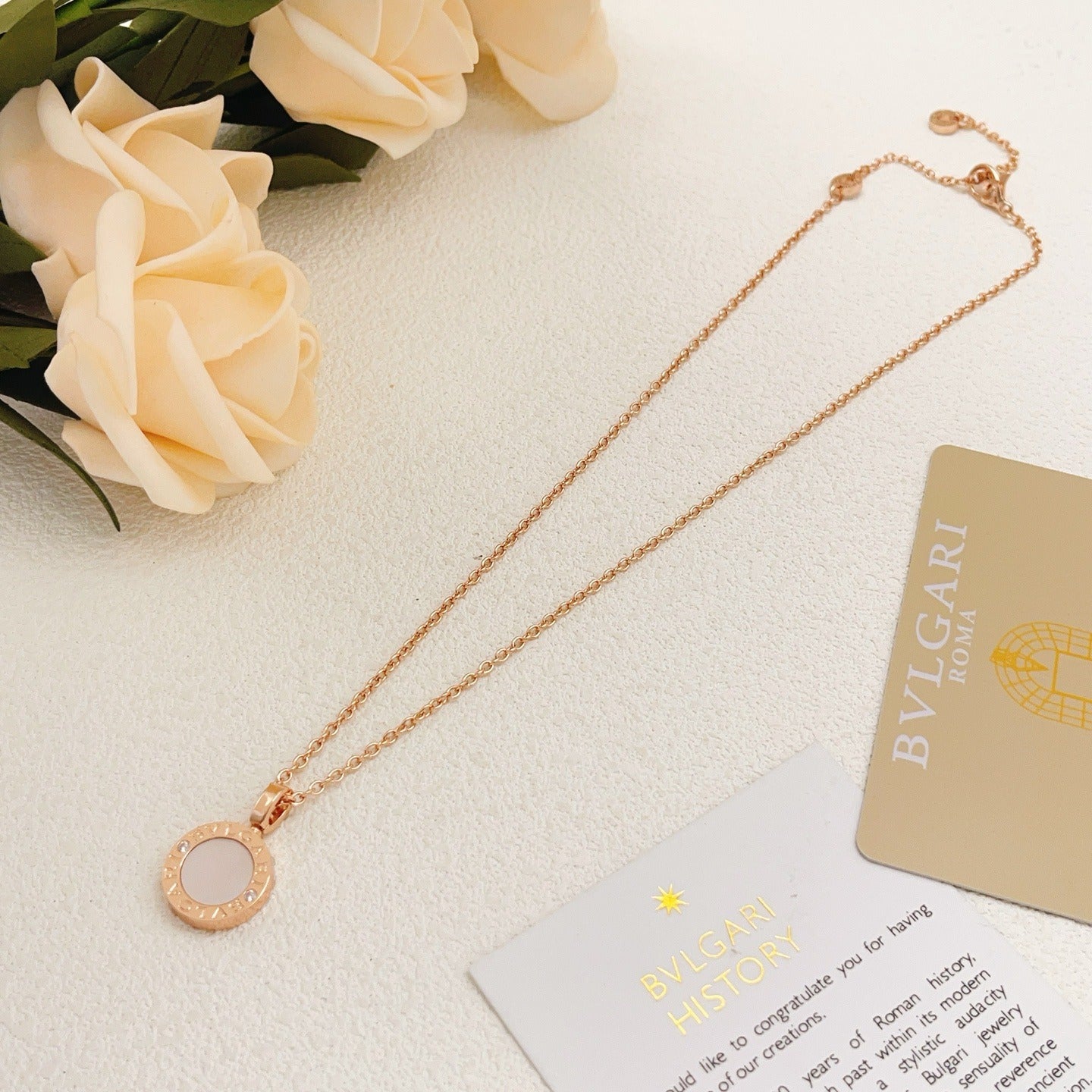 Bvlgari Brass Round Necklace