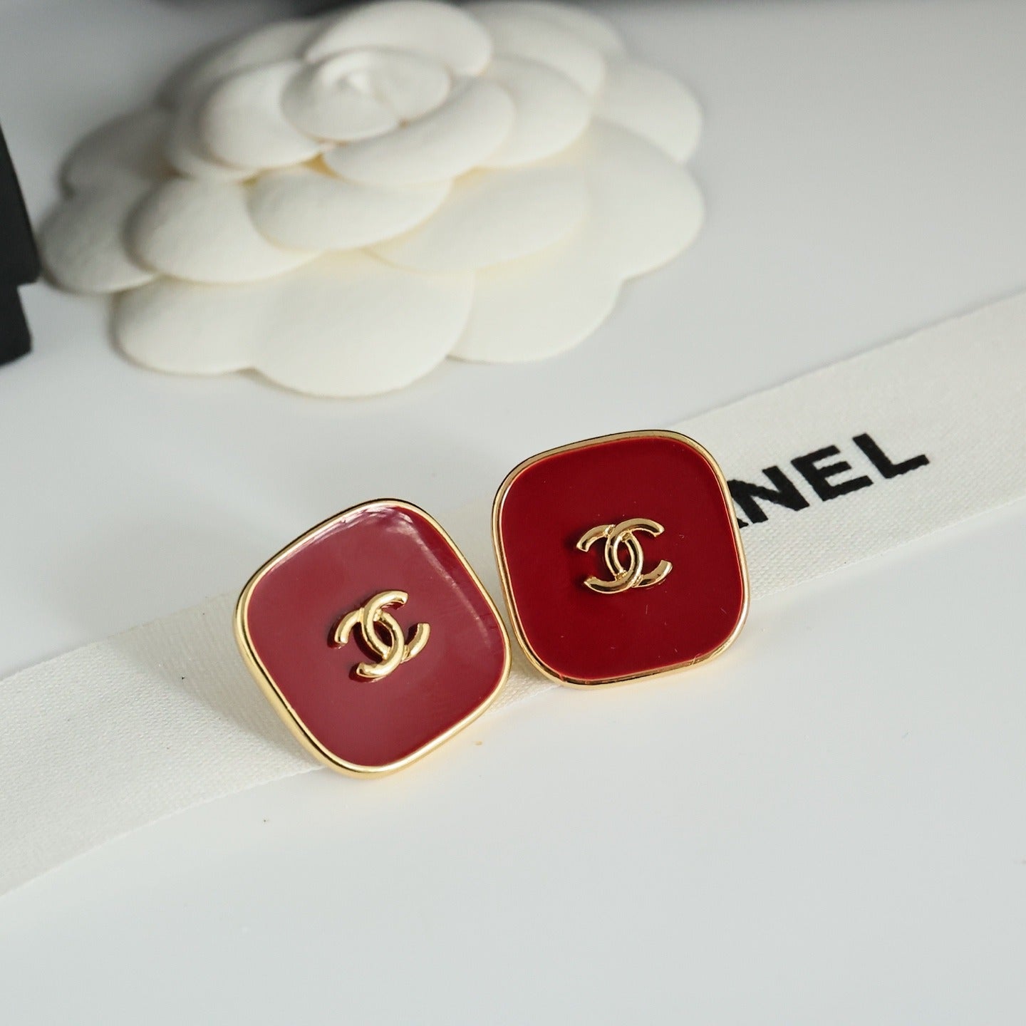 Chanel Vintage-Finish Earrings