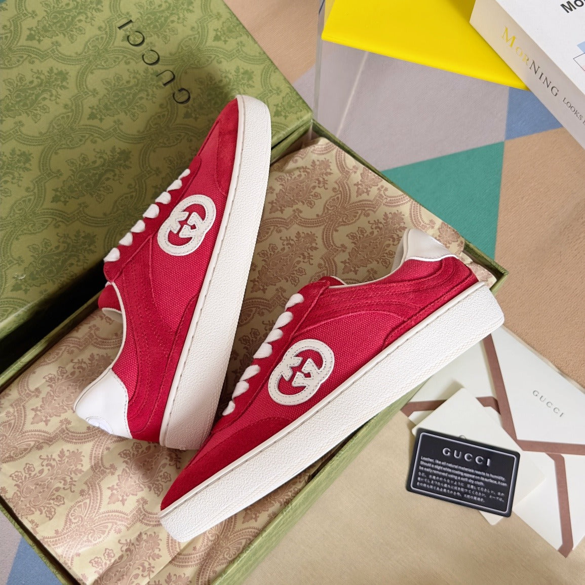 Gucci Leather Logo Sneakers