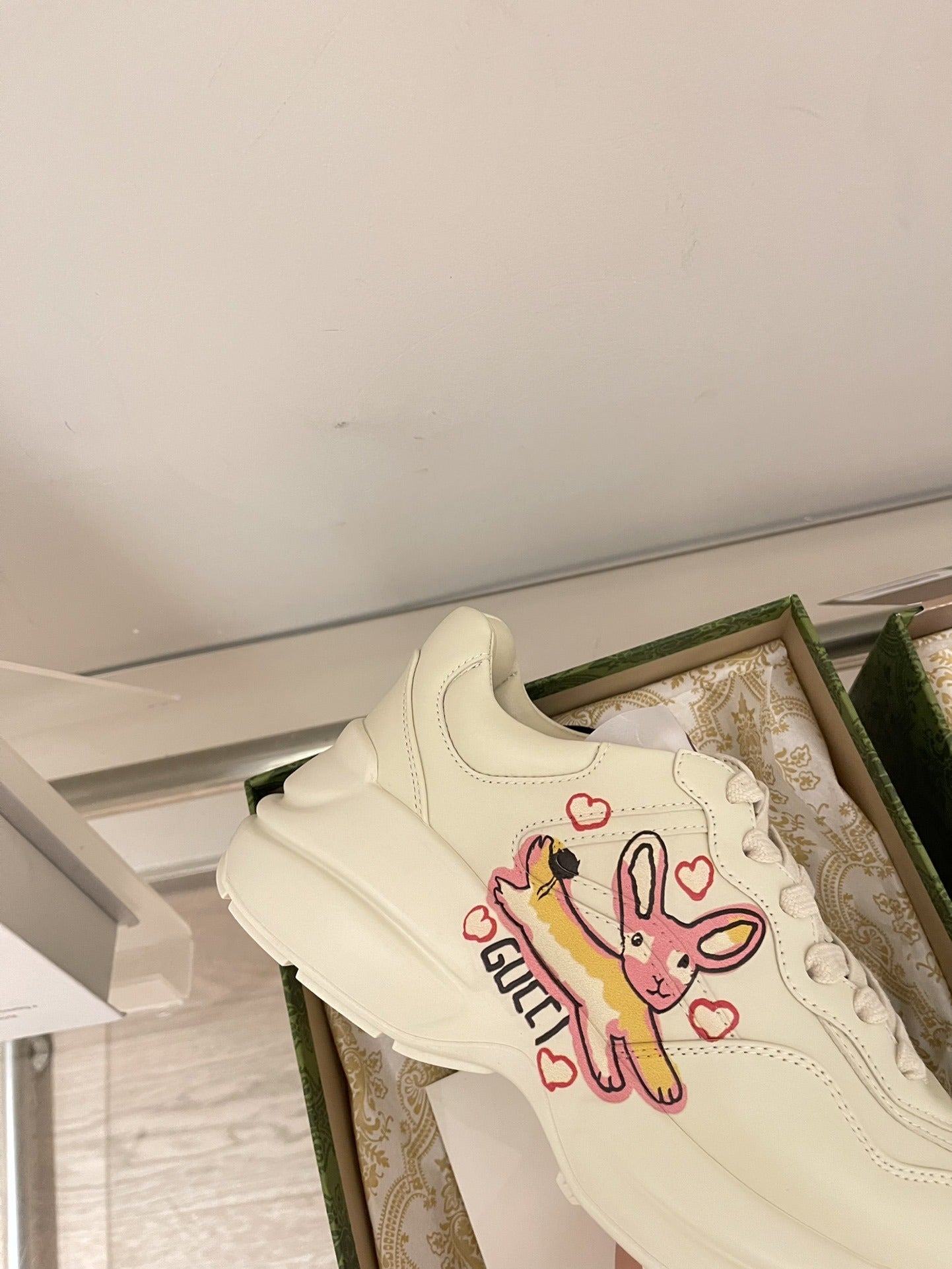 Gucci Calfskin Leather Sneakers