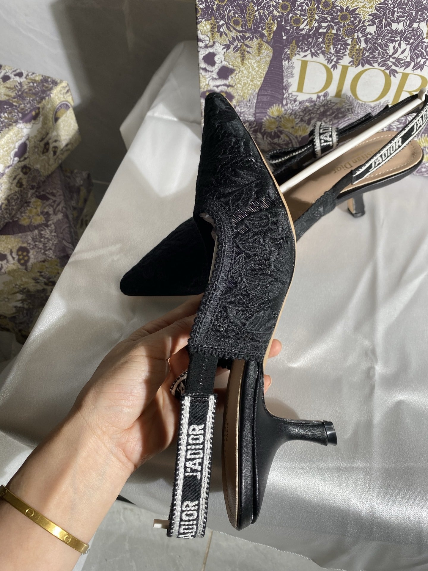Dior Embroidered Heels