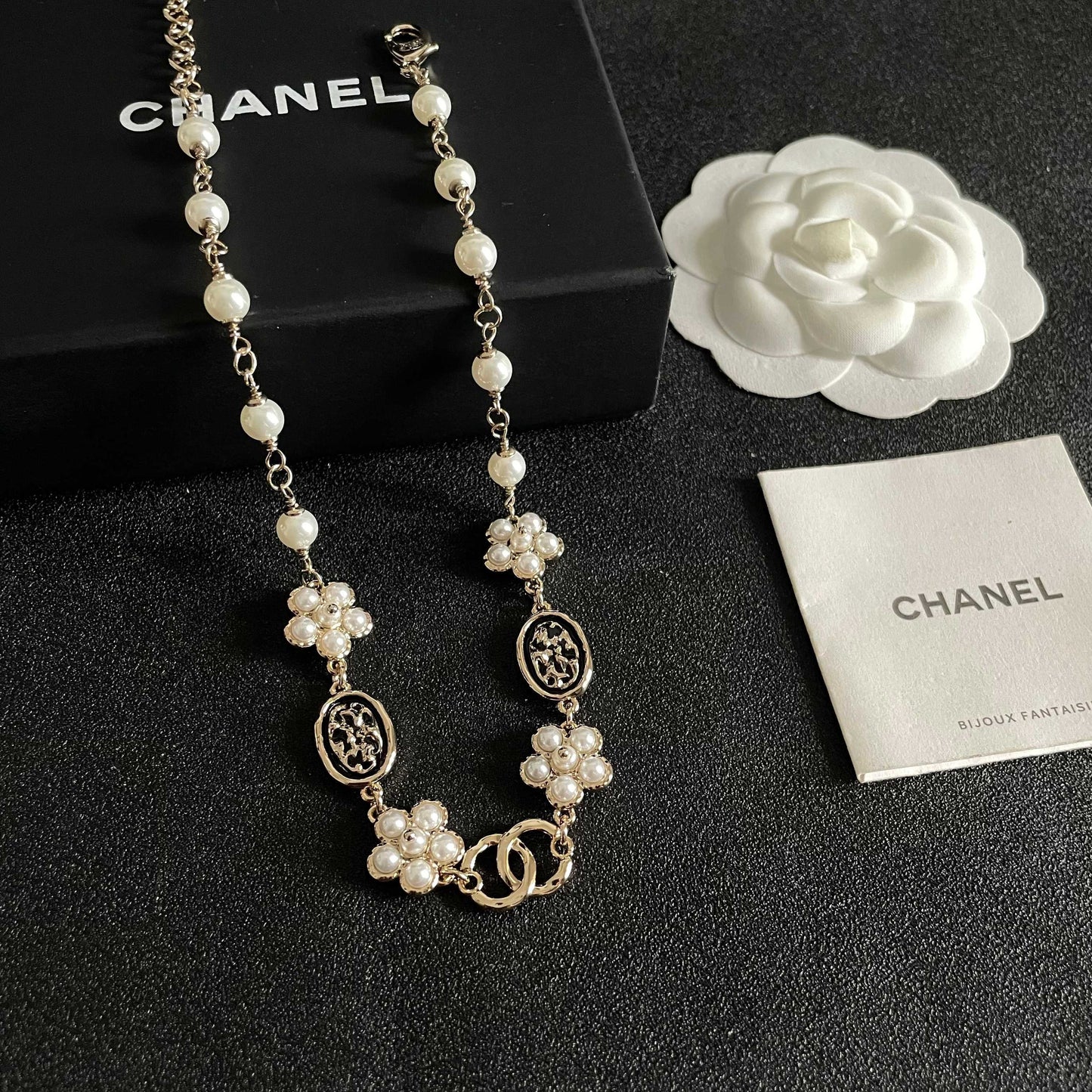 Chanel Logo Necklace