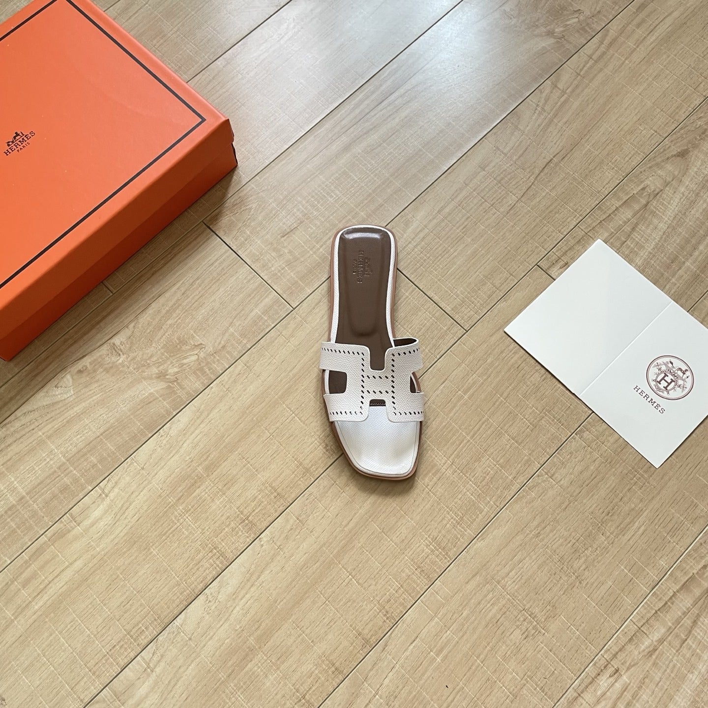 Hermes Leather Slides