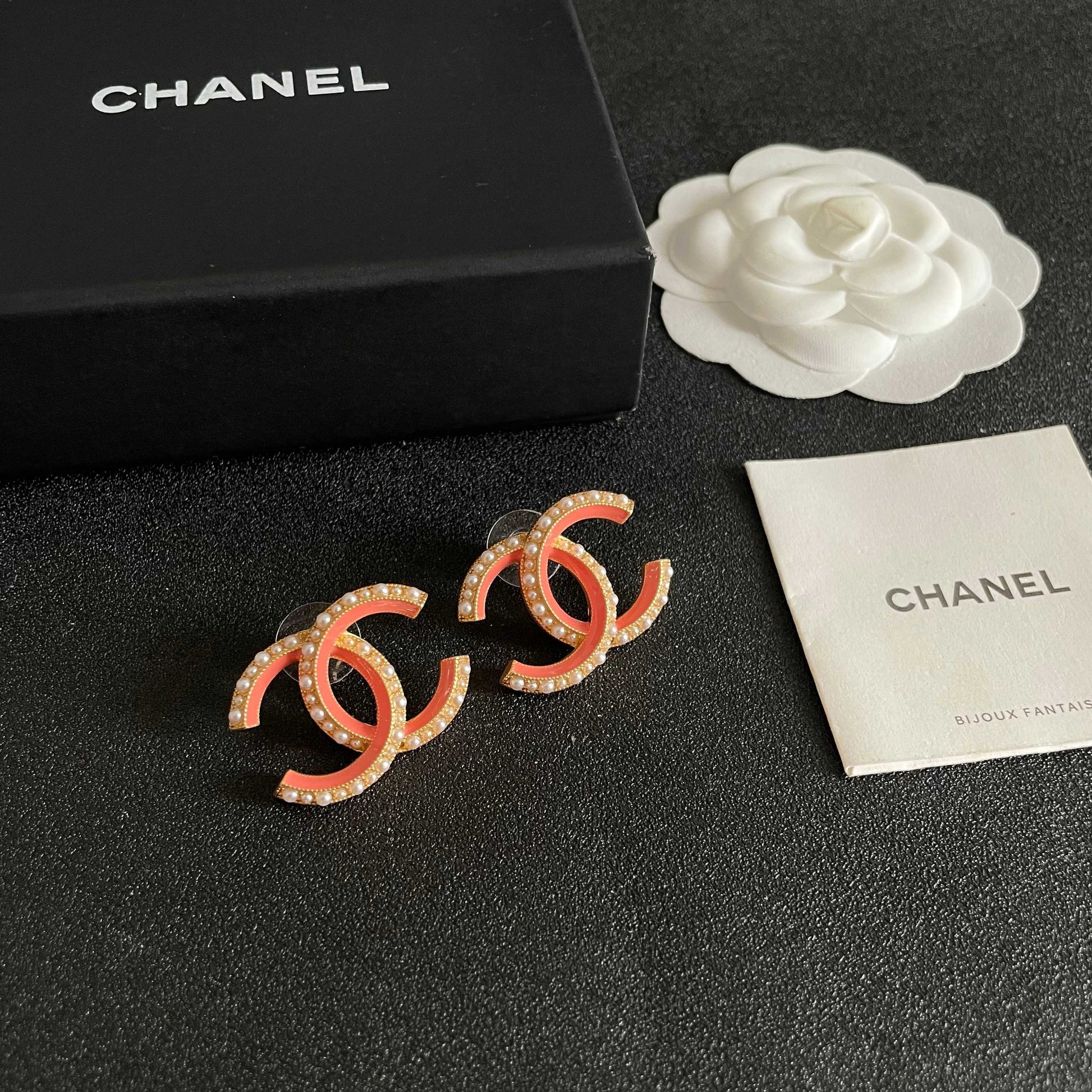 Chanel Pearl Earrings