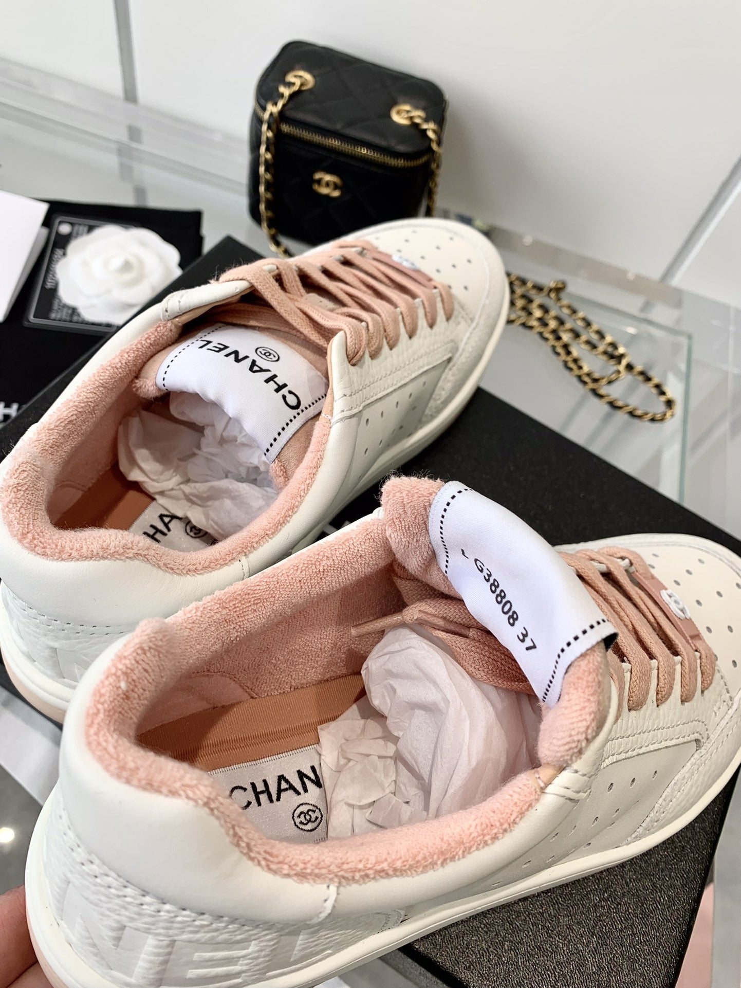 Chanel Logo Sneakers