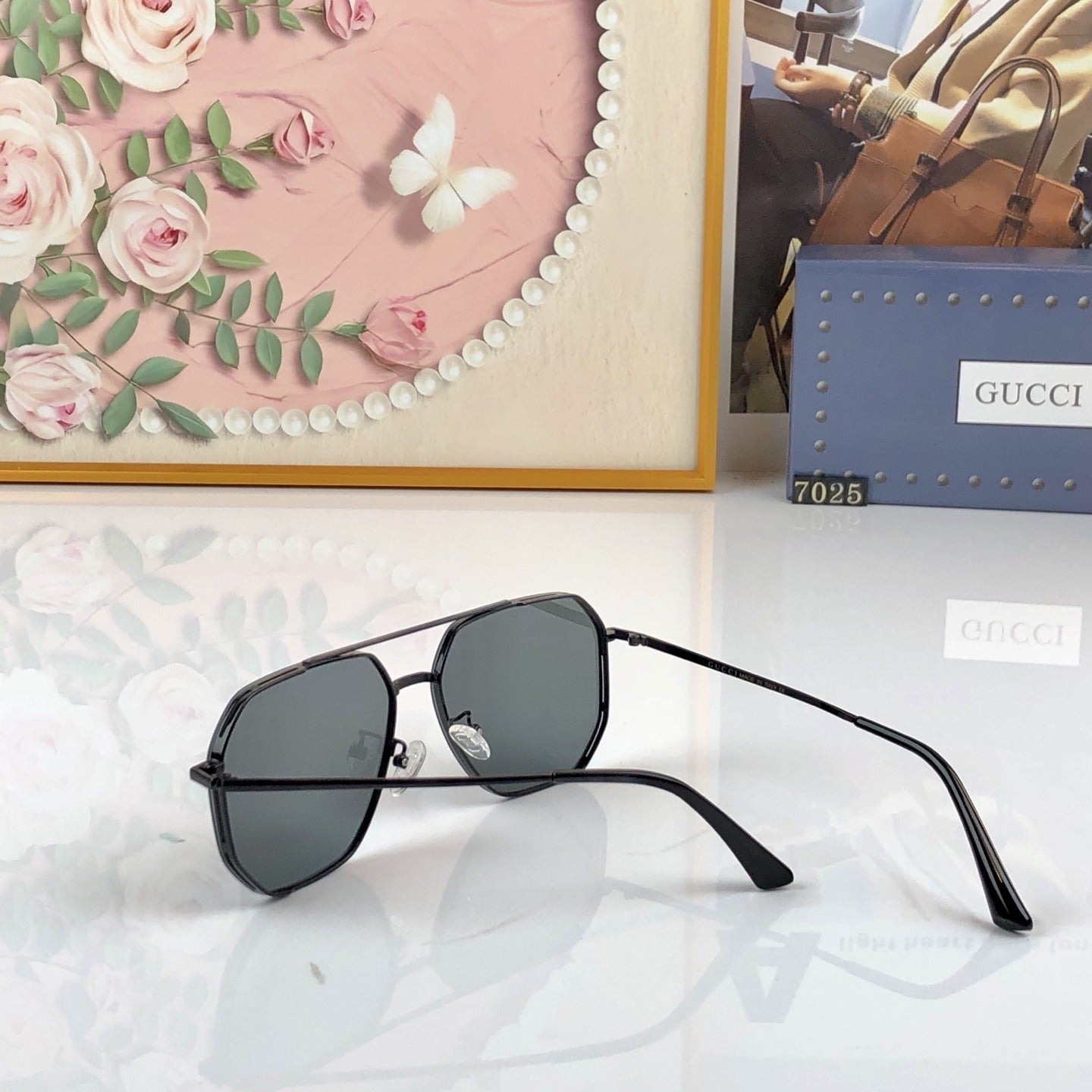 Gucci Nylon Vintage-Finish Sunglasses