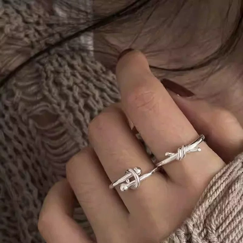 Tiffany & Co. Silver Brass Knot Ring