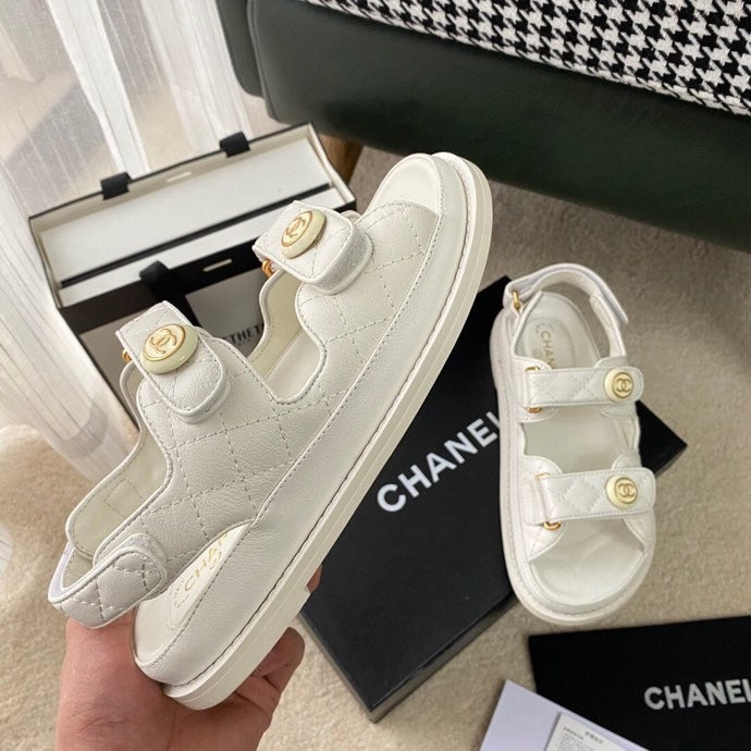 Chanel Lambskin Leather Sandals