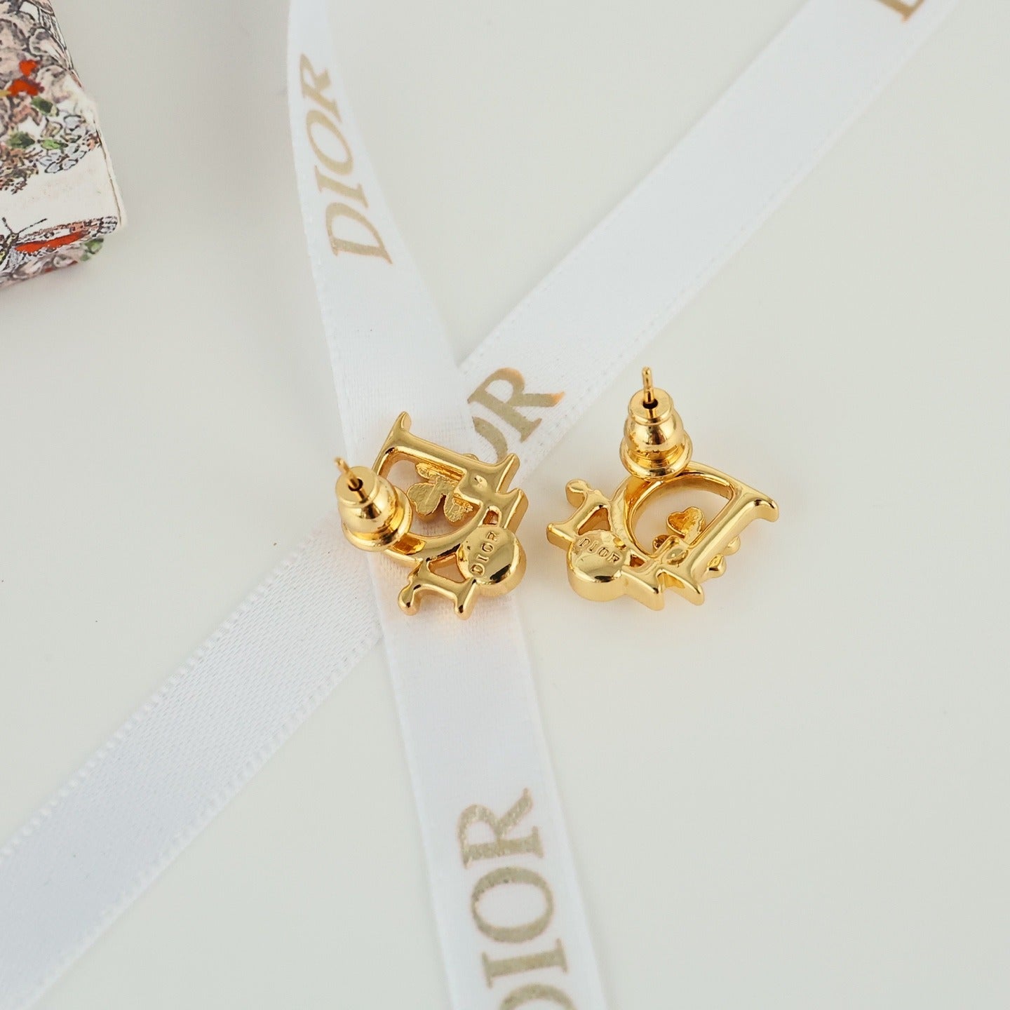 Dior Pink Crystal Earrings