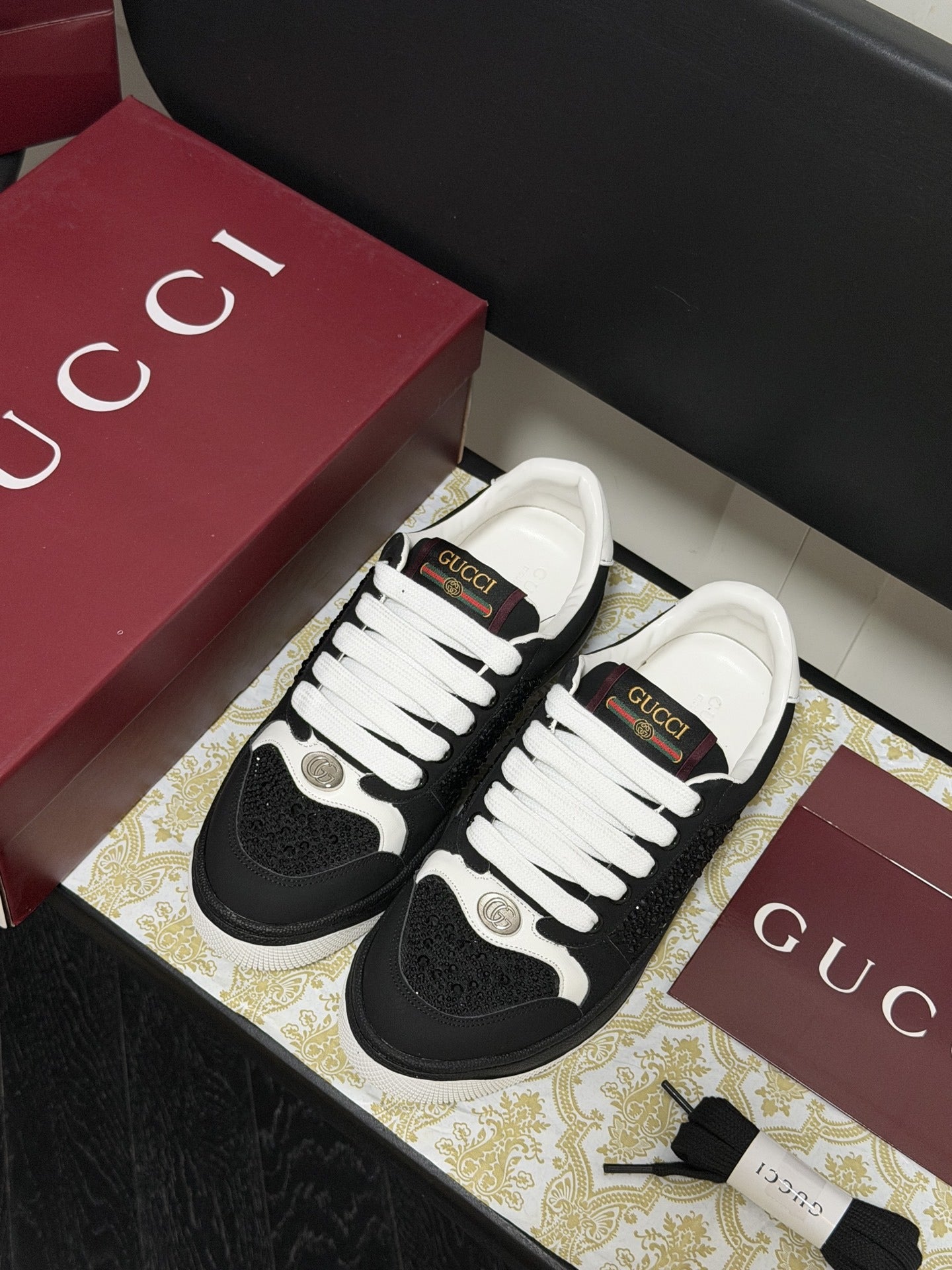 Gucci Crystal Sneakers