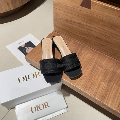 Dior Embroidered Slides
