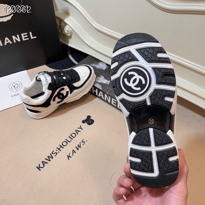 Chanel Leather Logo Shoes