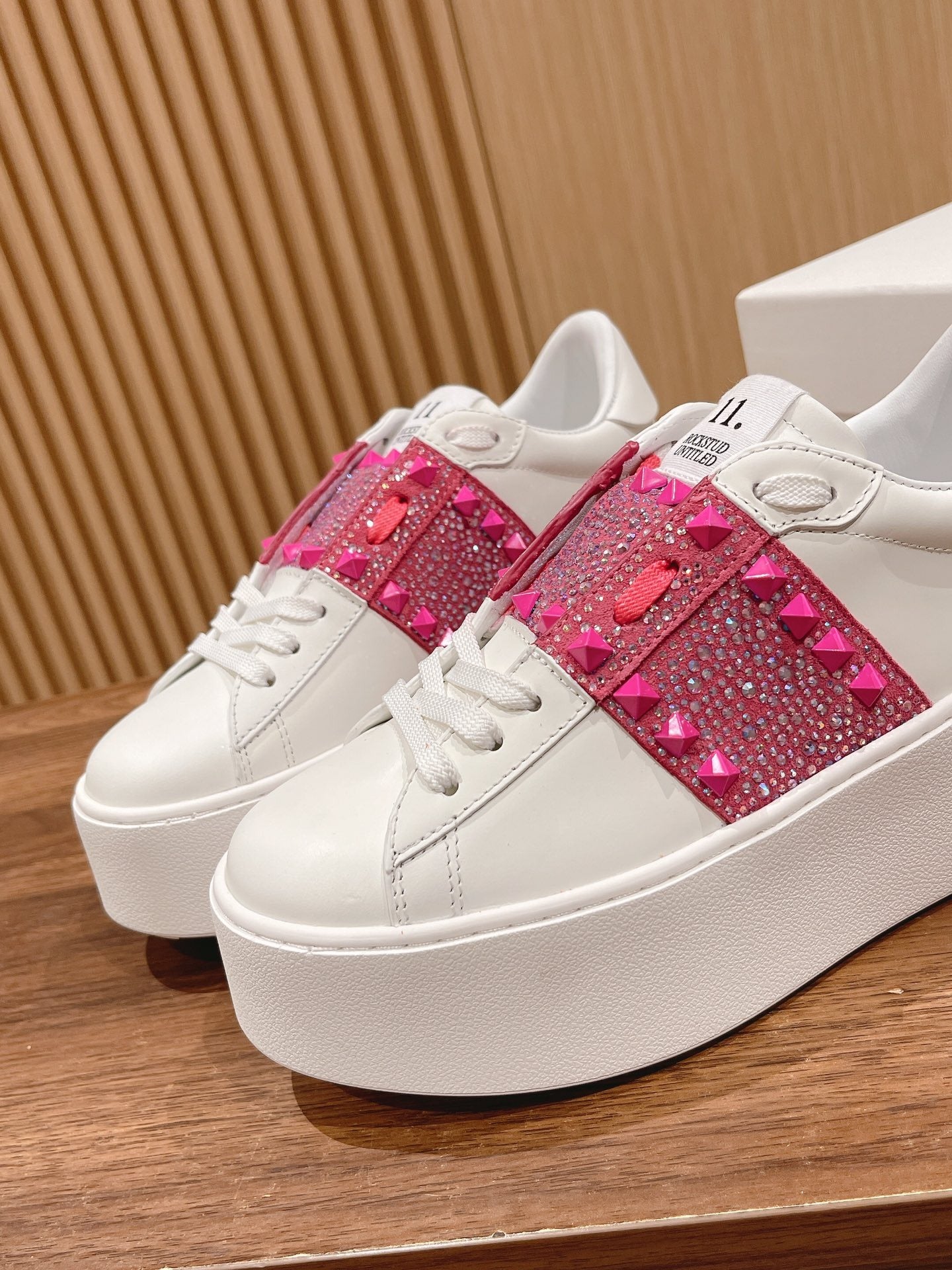 Valentino Calfskin Leather Sneakers