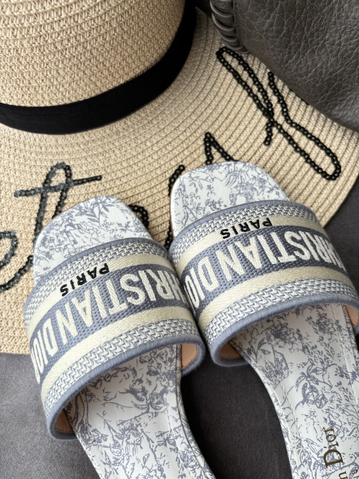 Dior Square Toe Slides