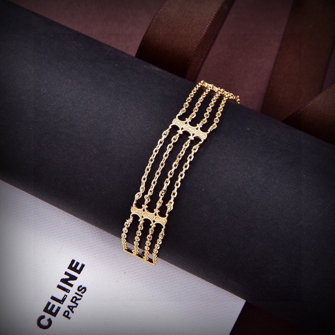 Celine Brass Bracelet