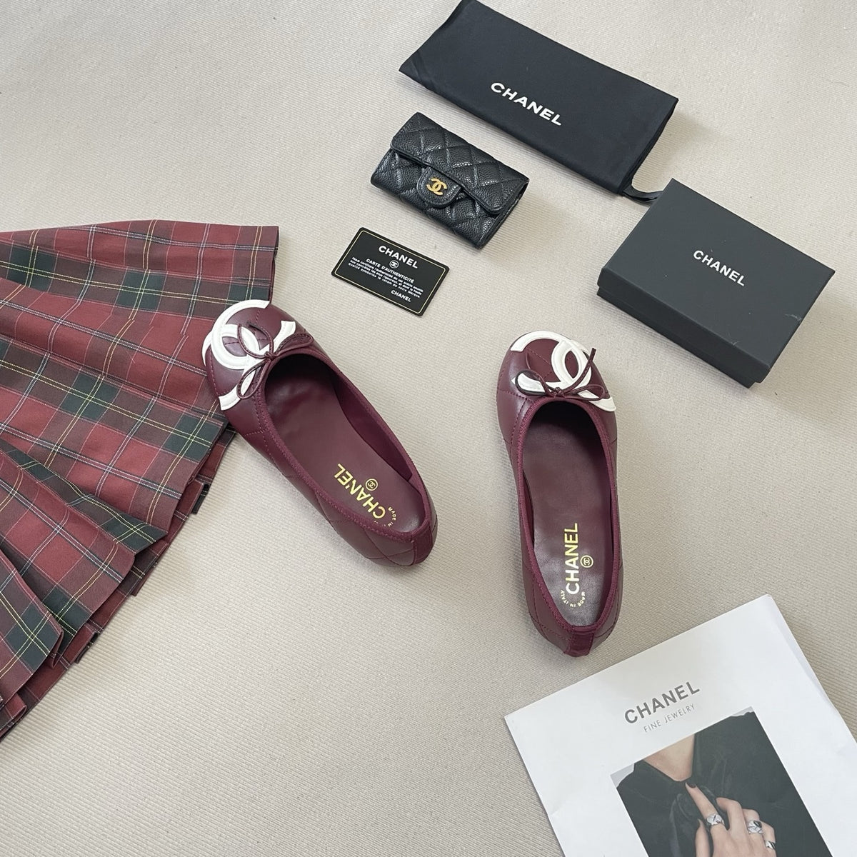 Chanel Leather Ballet Flats