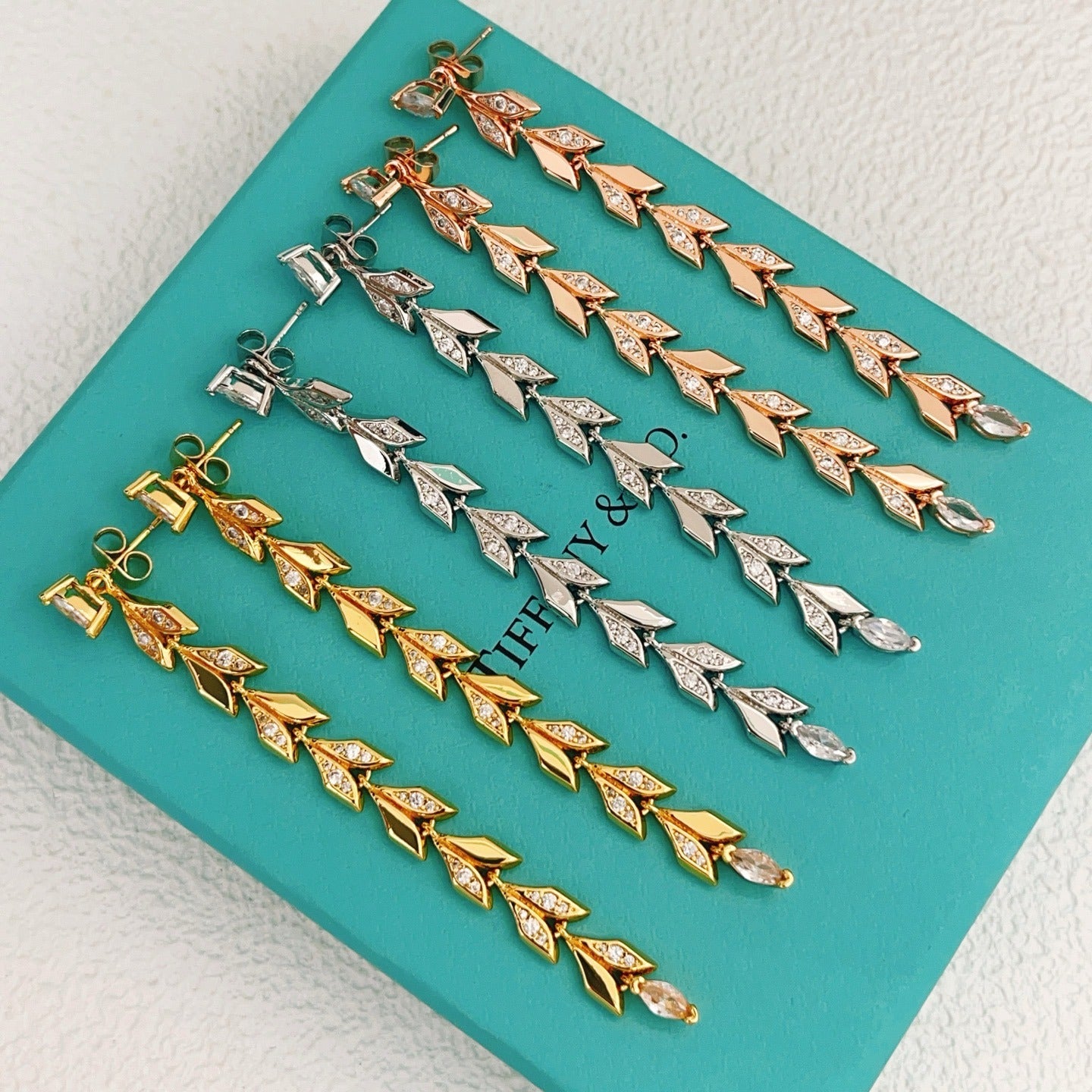 Tiffany & Co. Silver Brass Tassel Earrings