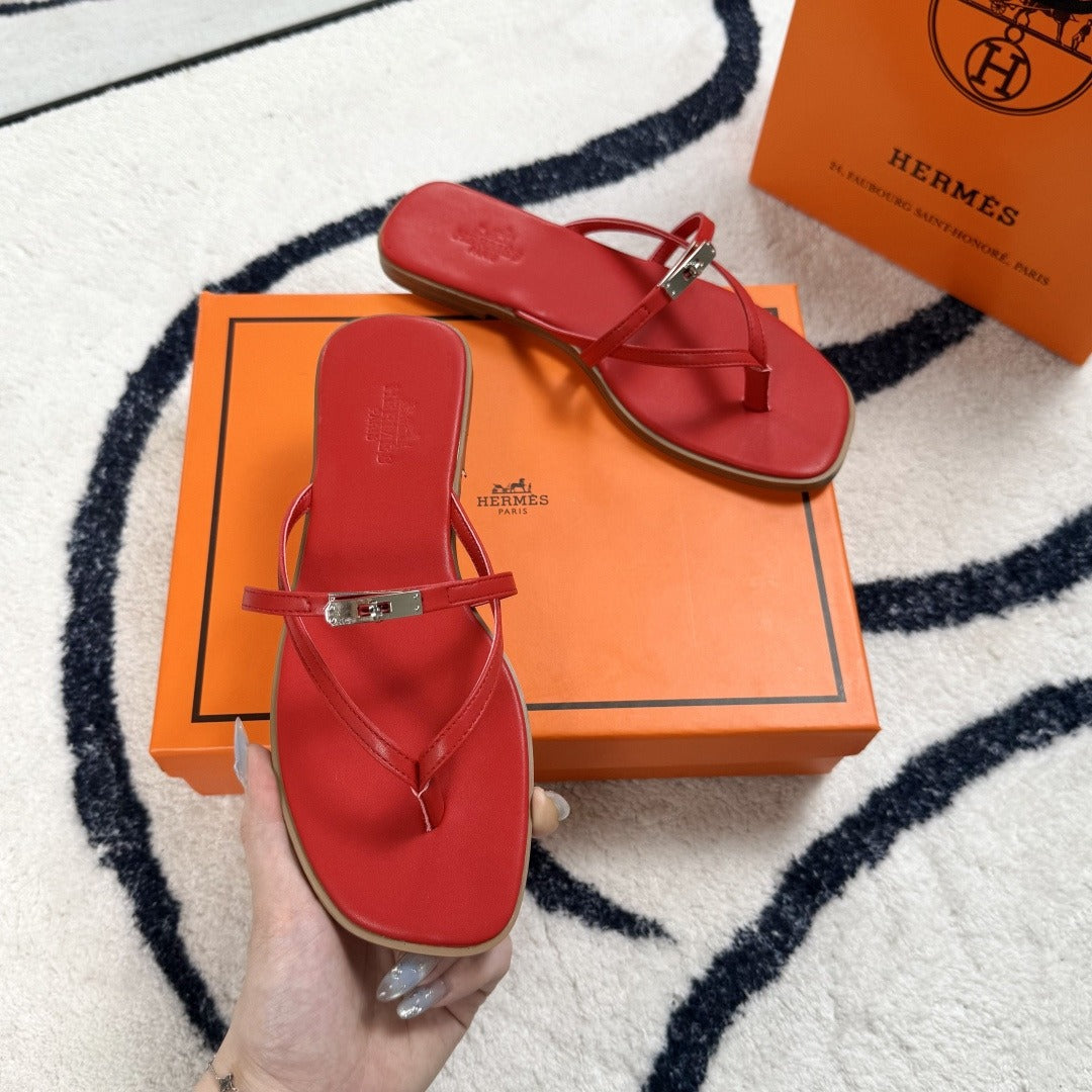 Hermes Leather Logo Slides