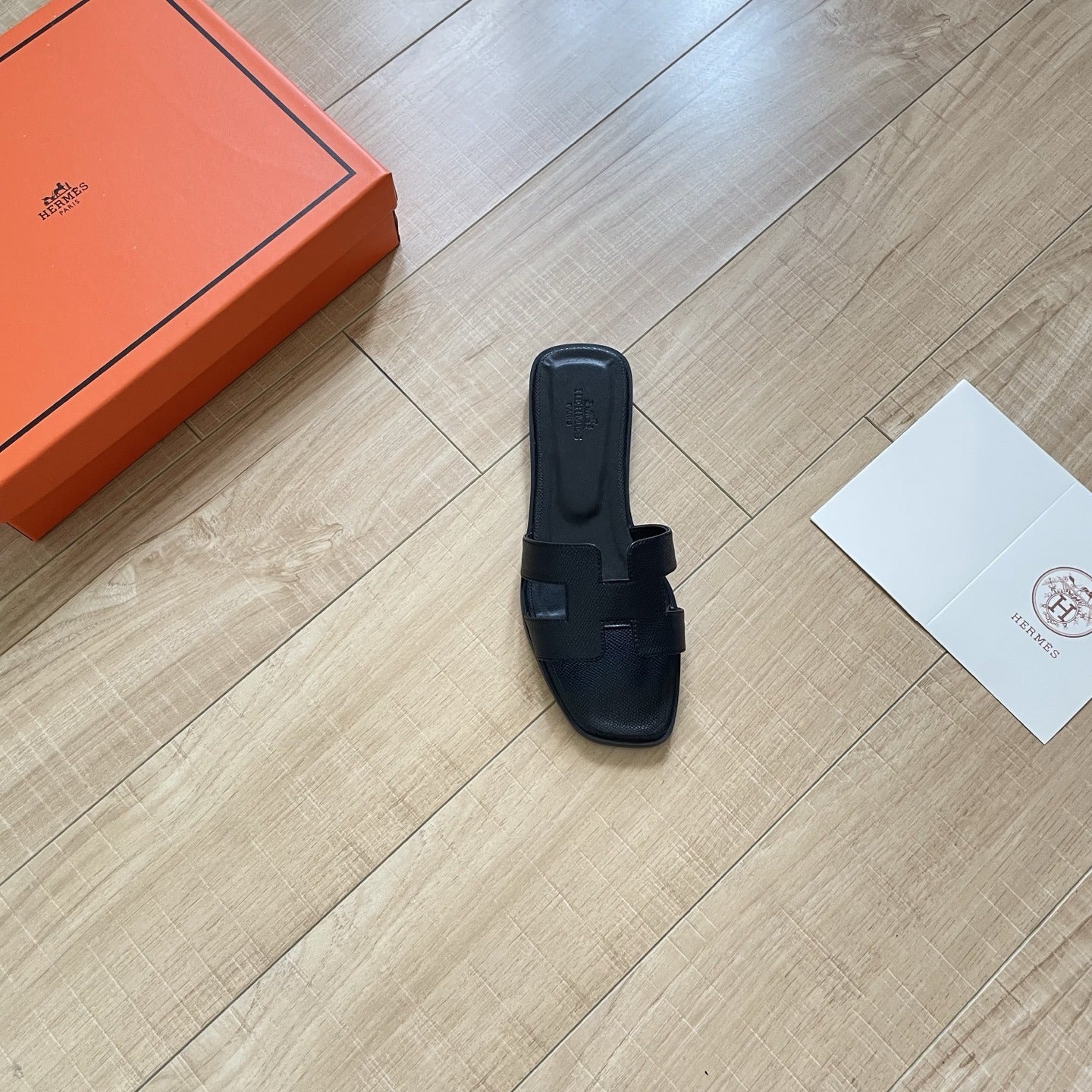 Hermes Leather Slides