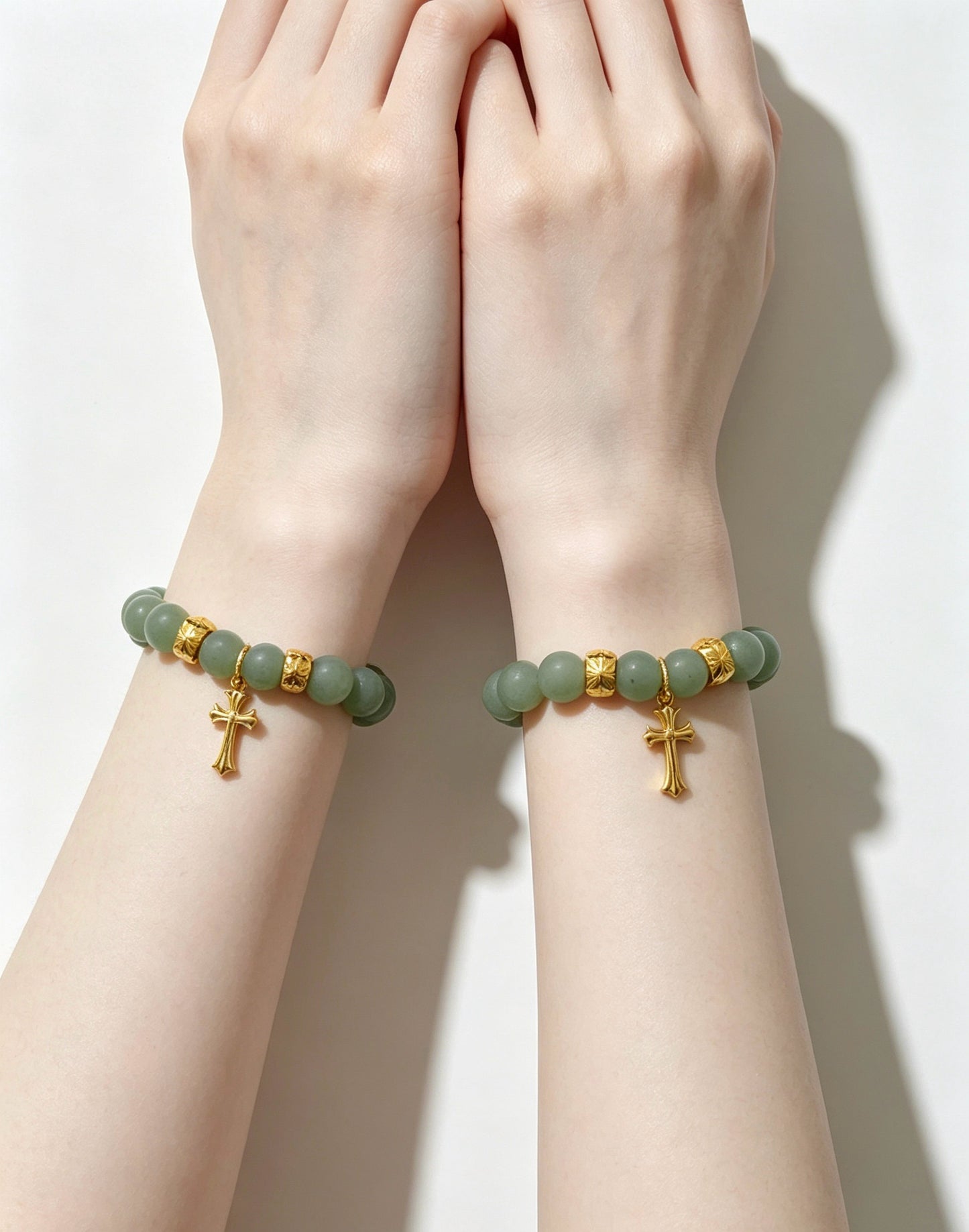 Chrome Hearts Sterling Silver Cross Bracelet