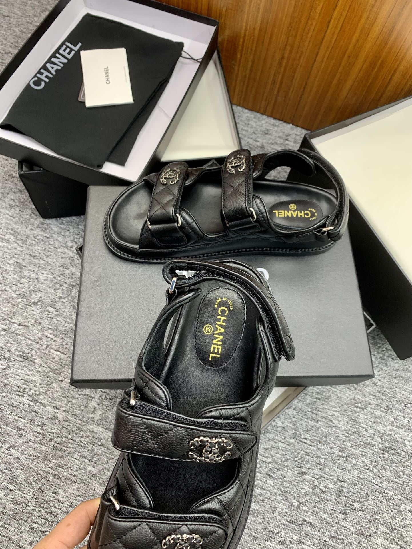Chanel Lambskin Leather Sandals