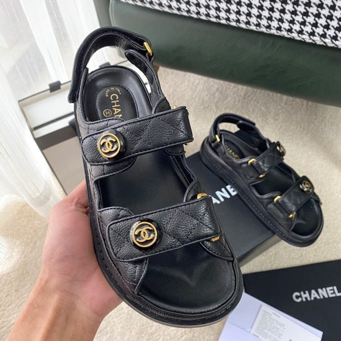 Chanel Lambskin Leather Sandals