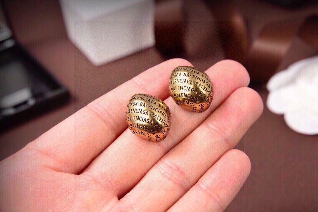 Balenciaga Brass Earrings