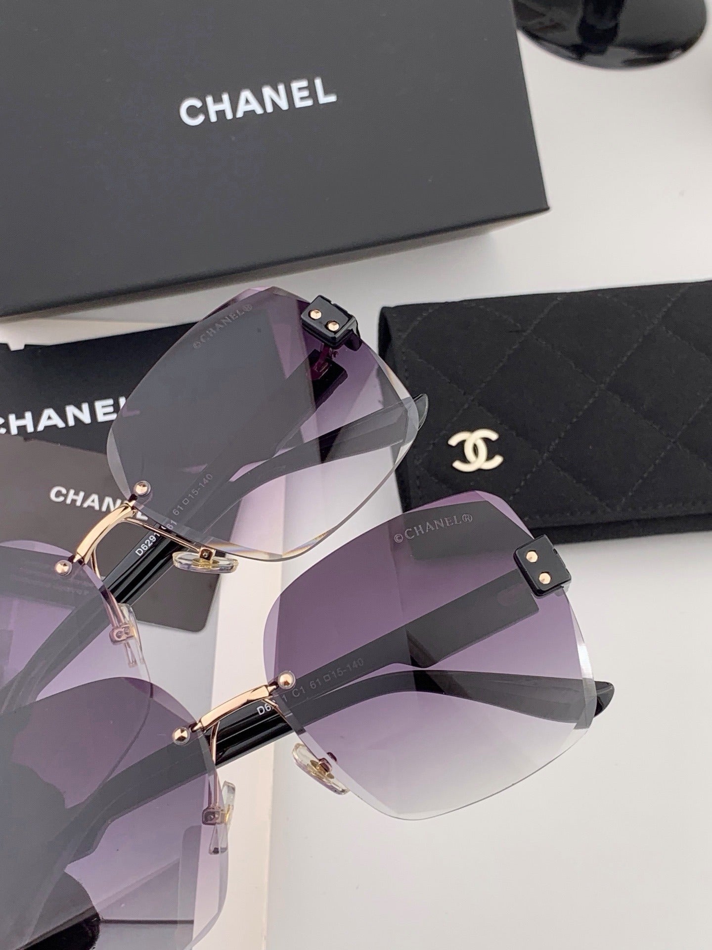 Chanel Nylon & Stainless Steel Sunglasses