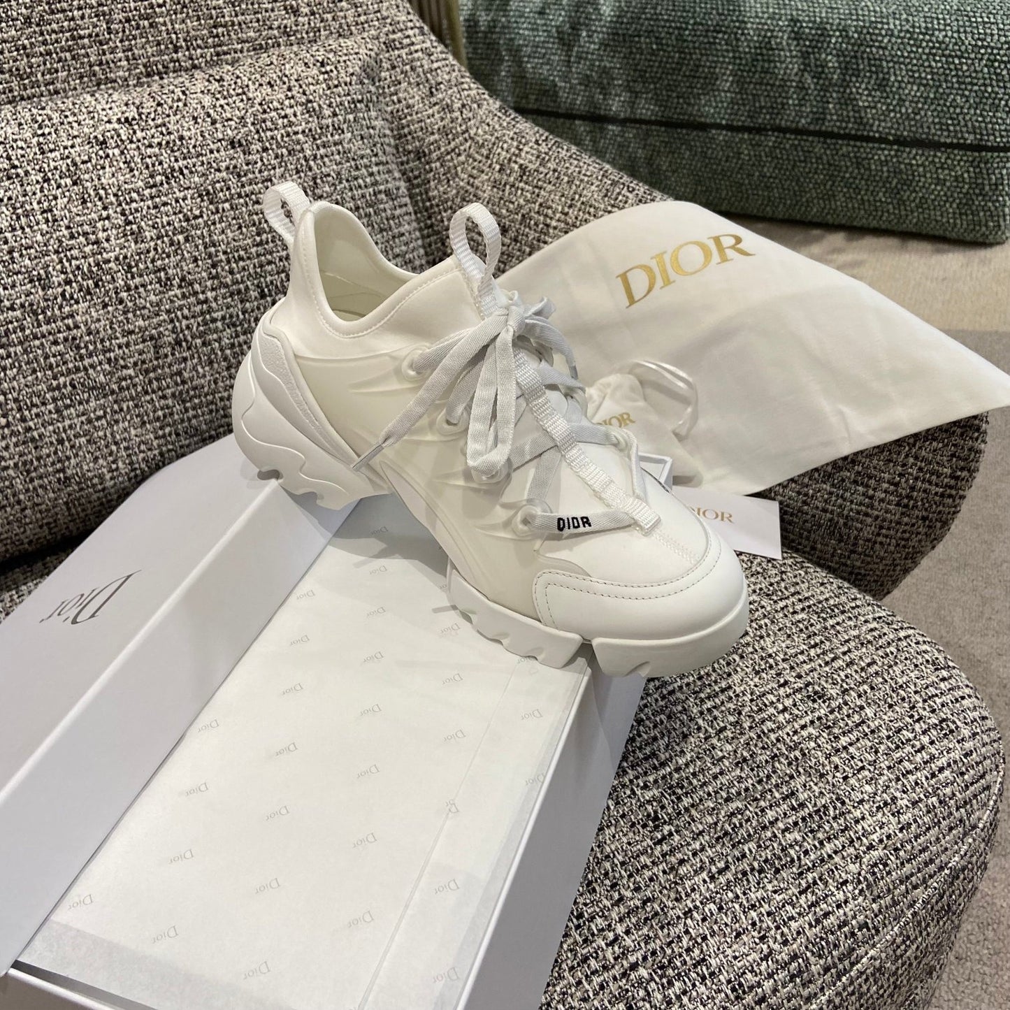 Dior Leather Logo Sneakers