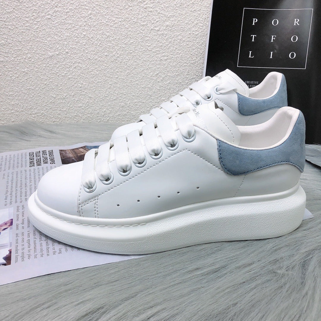 Alexander McQueen Lambskin Leather Logo Sneakers