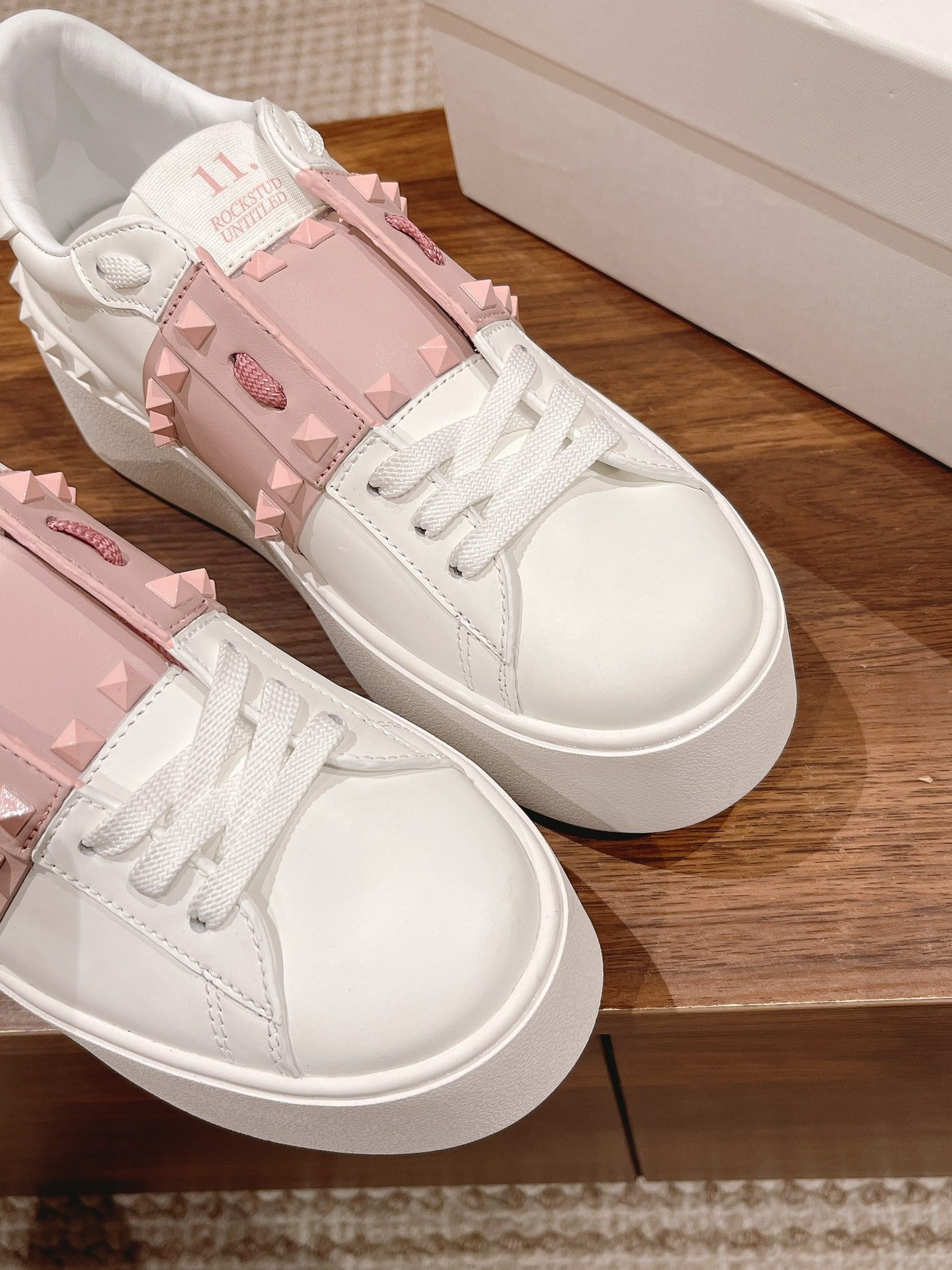 Valentino Calfskin Leather Sneakers