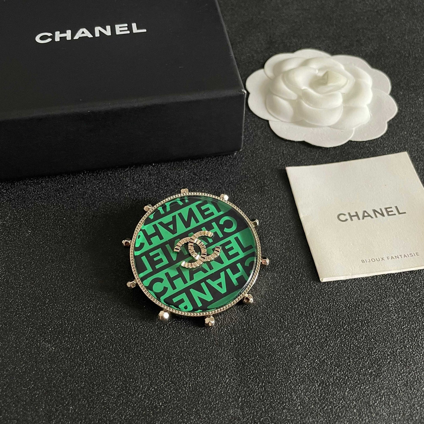 Chanel Logo Brooch