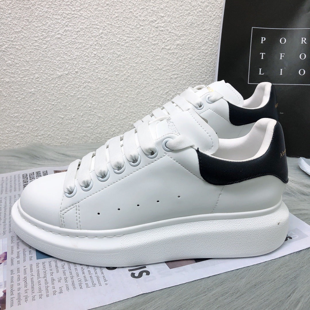 Alexander McQueen Lambskin Leather Logo Sneakers