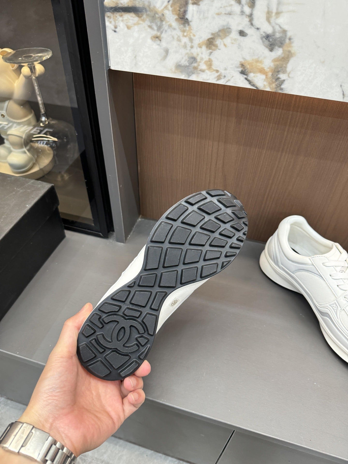 Chanel Canvas Logo Shoes