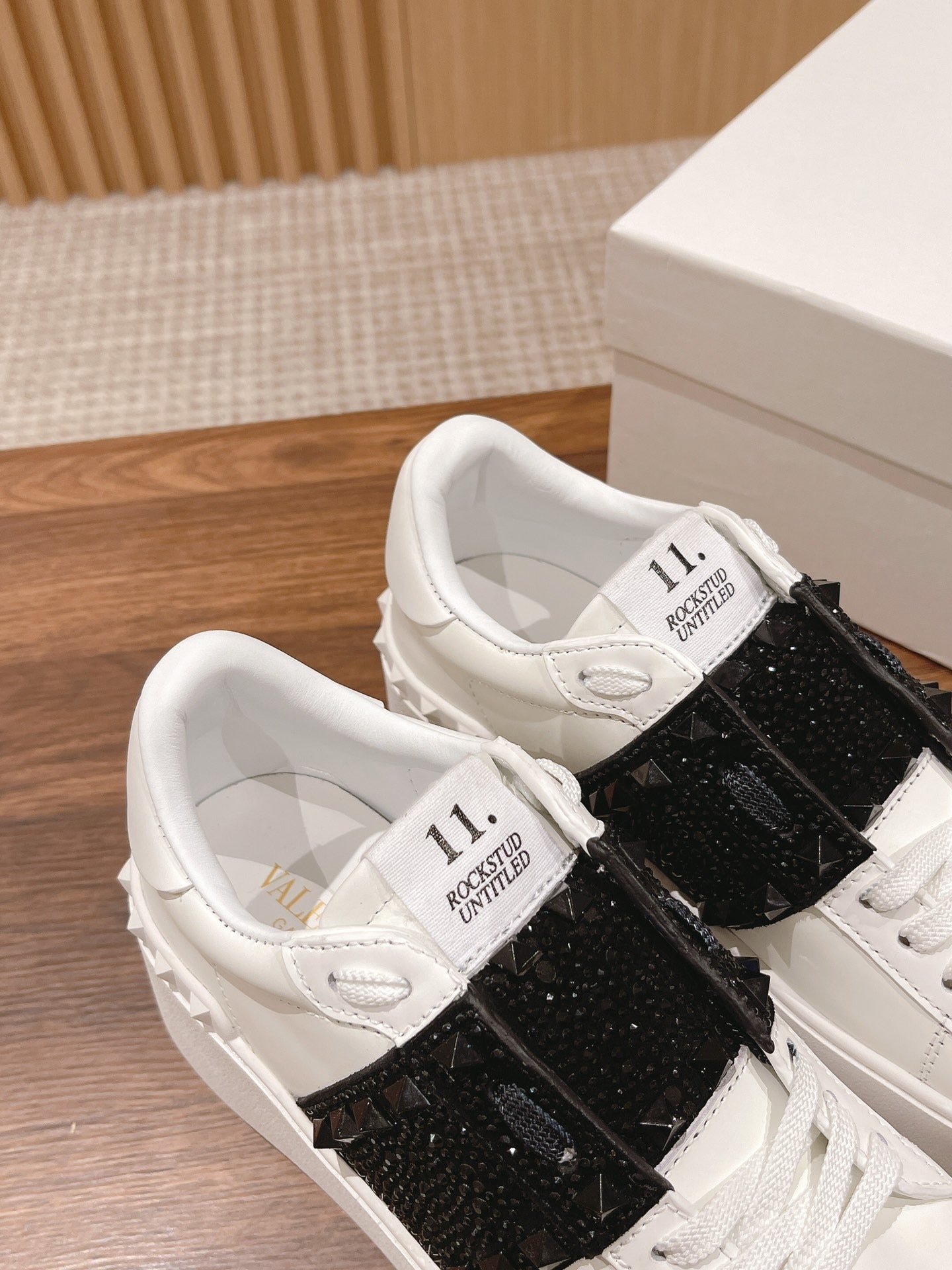 Valentino Calfskin Leather Sneakers