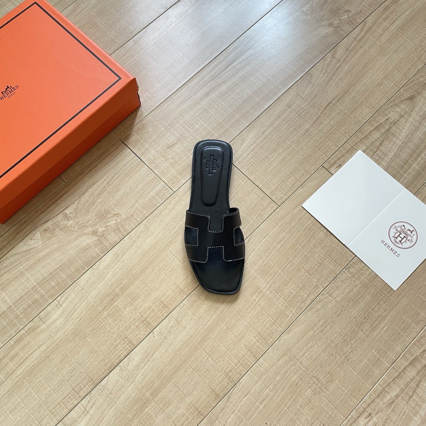 Hermes Leather Slides