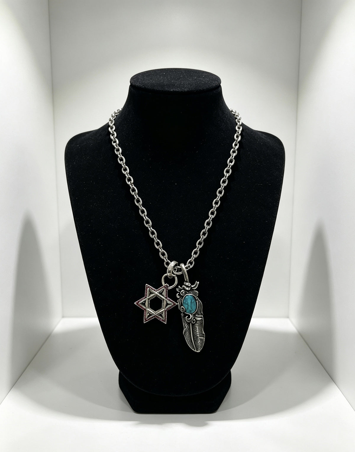 Chrome Hearts Sterling Silver Cross Necklace