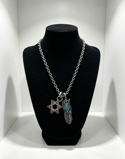 Chrome Hearts Sterling Silver Cross Necklace