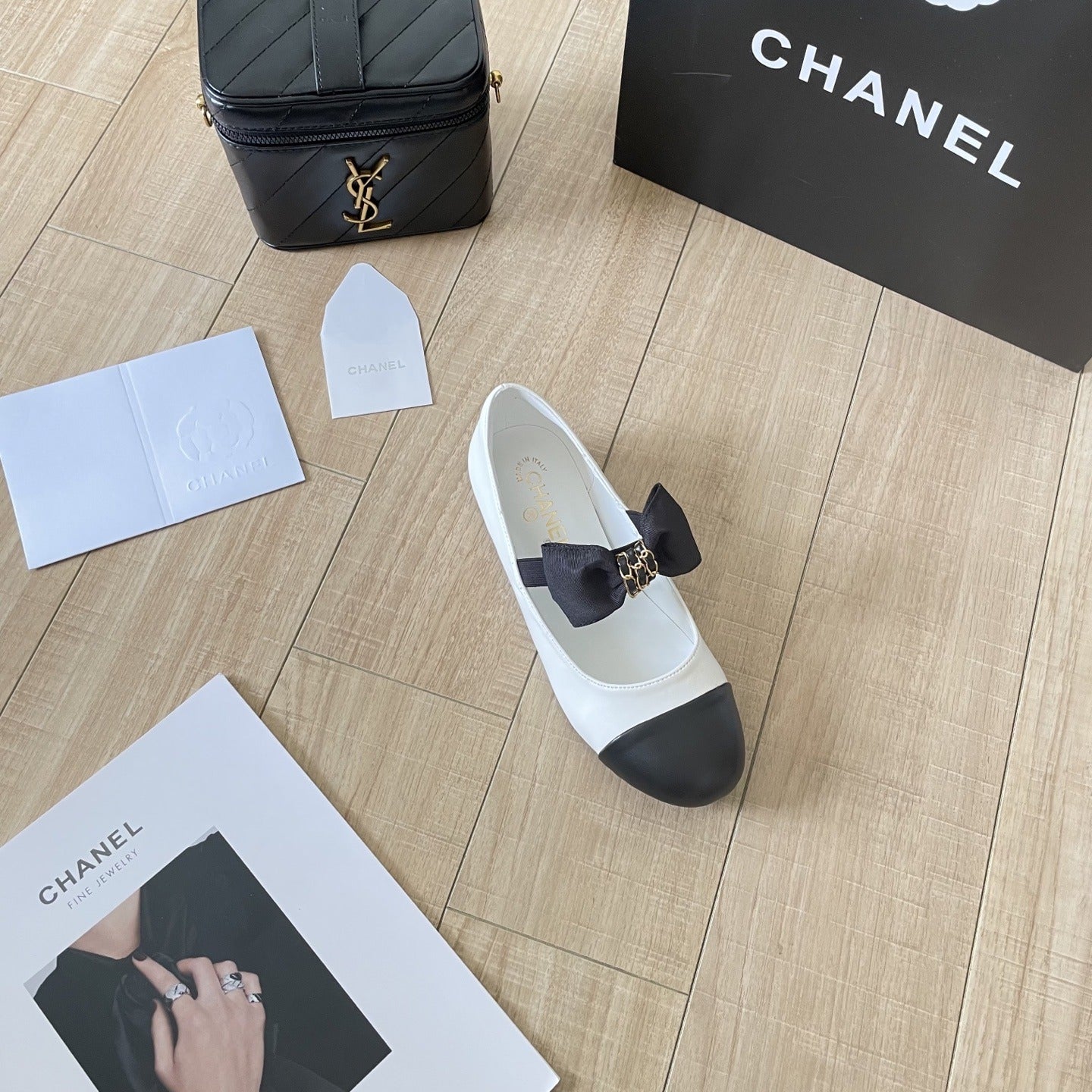 Chanel Leather Bow Shoes
