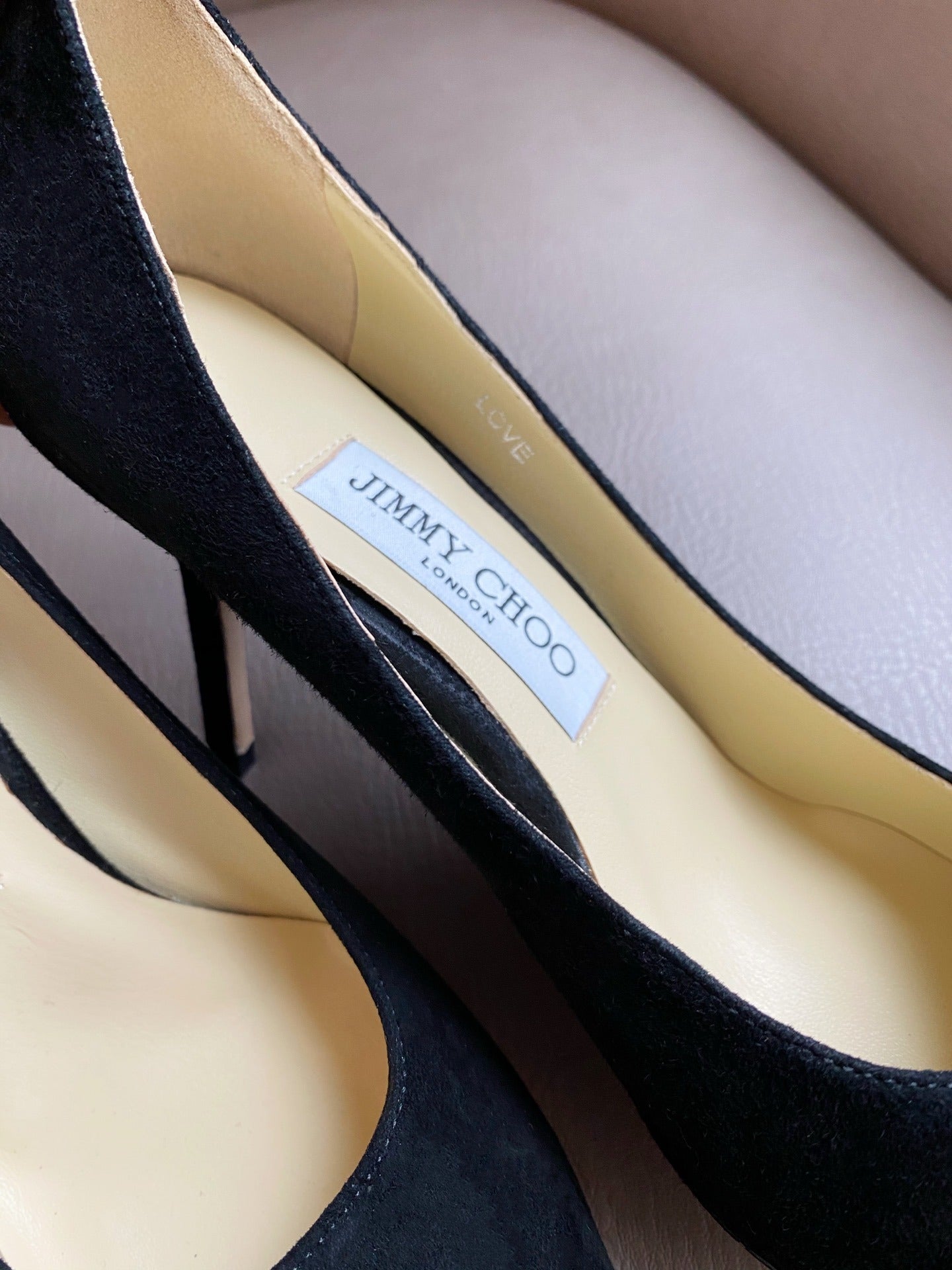 Jimmy Choo Women Patent Leather & Lambskin Leather Pearl Heels