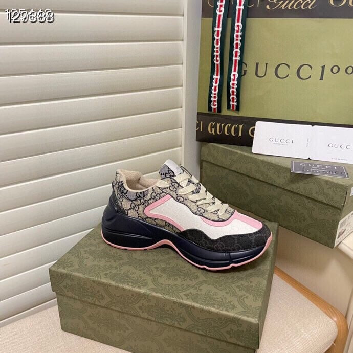 Gucci Calfskin Leather Sneakers