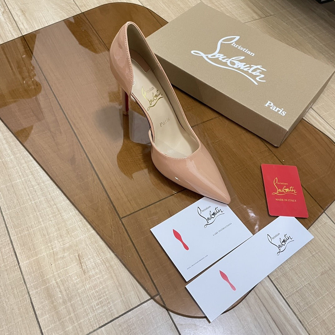 Jimmy Choo Patent Leather & Lambskin Leather Heels