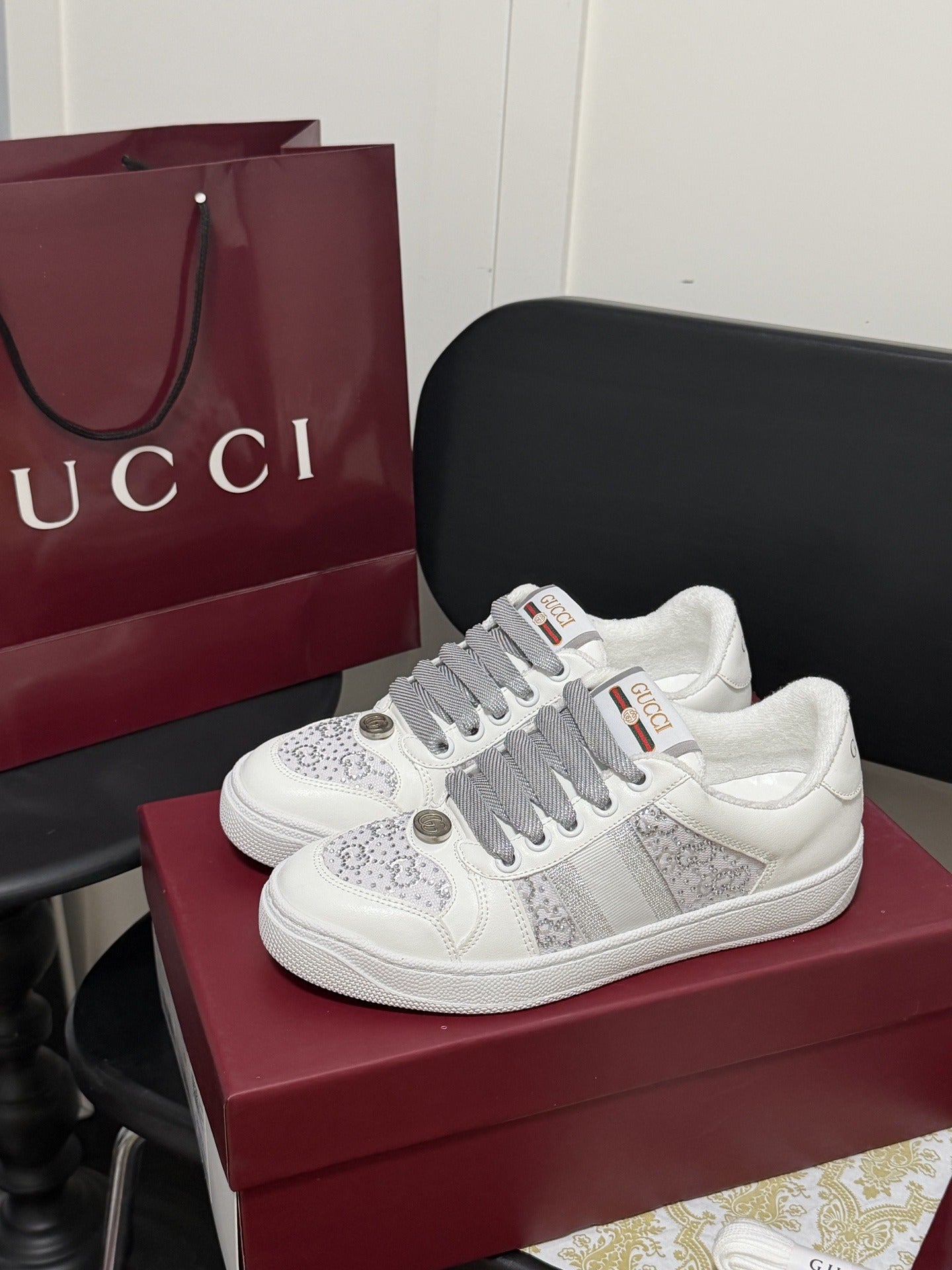 Gucci Crystal Sneakers