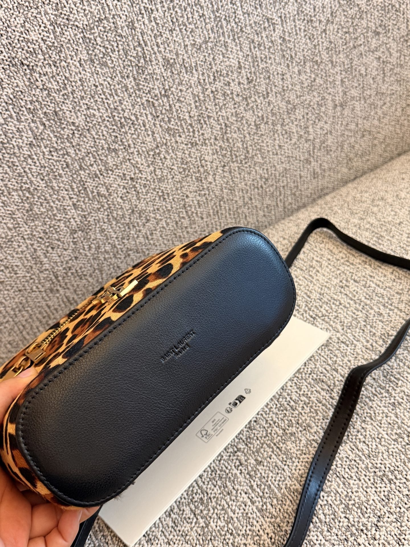 Saint Laurent Leopard-Print Handbag