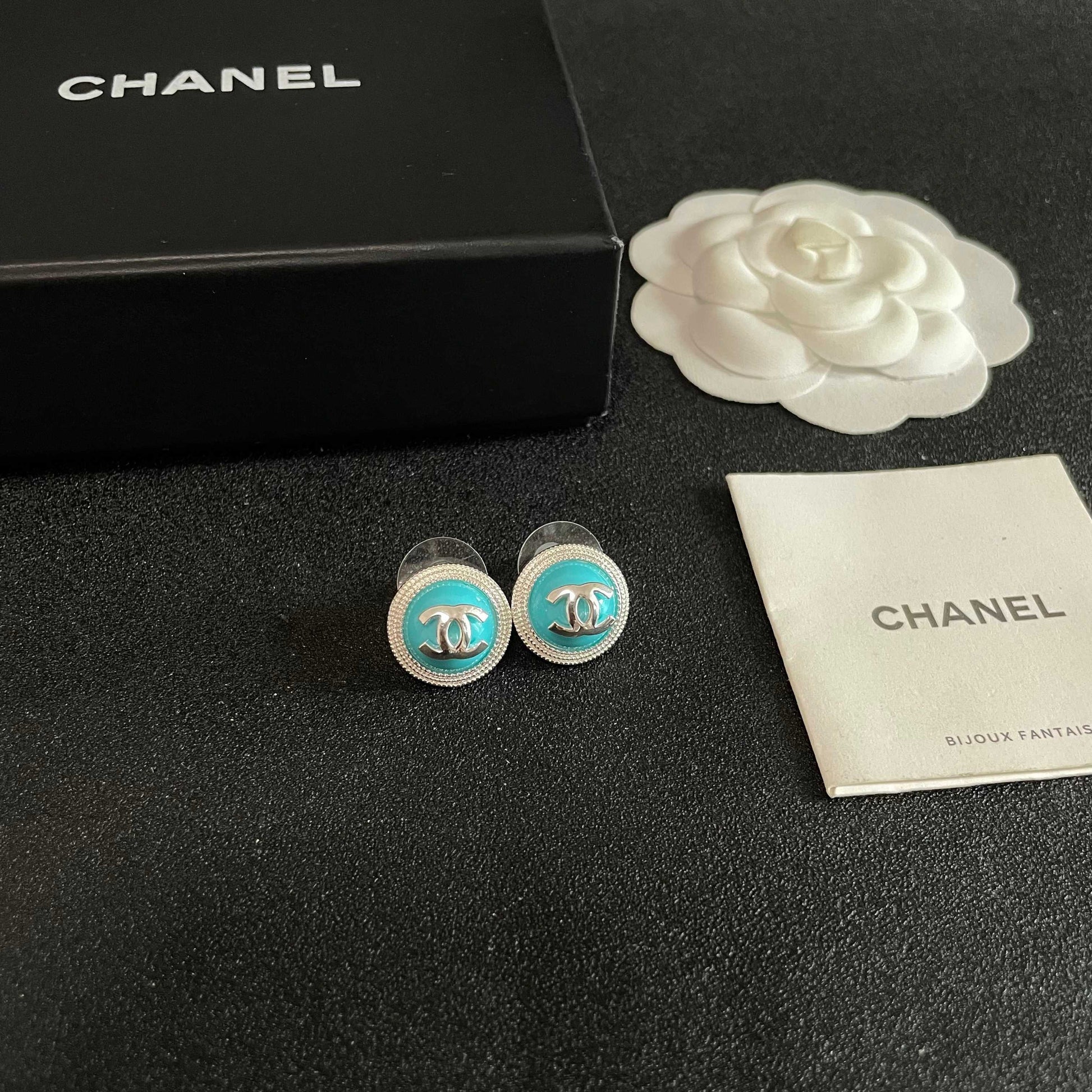 Chanel Logo Earrings