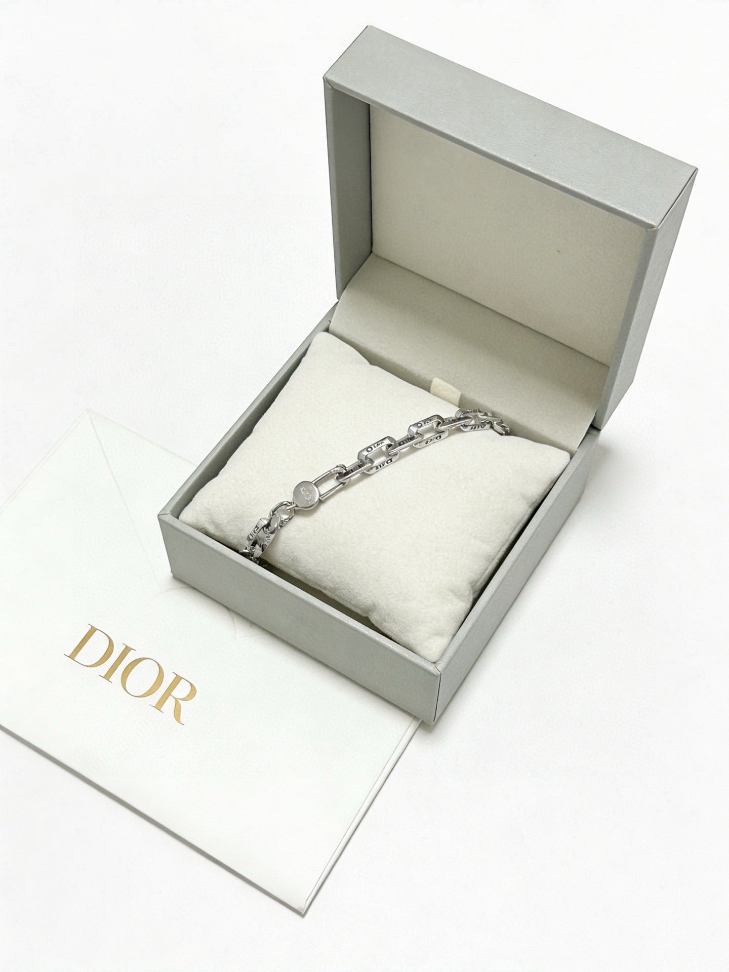 Dior Sterling Silver Chain Bracelet