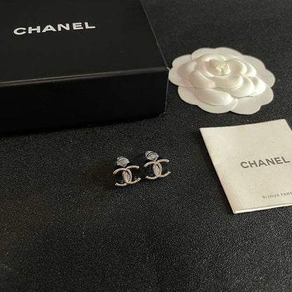 Chanel Logo Earrings
