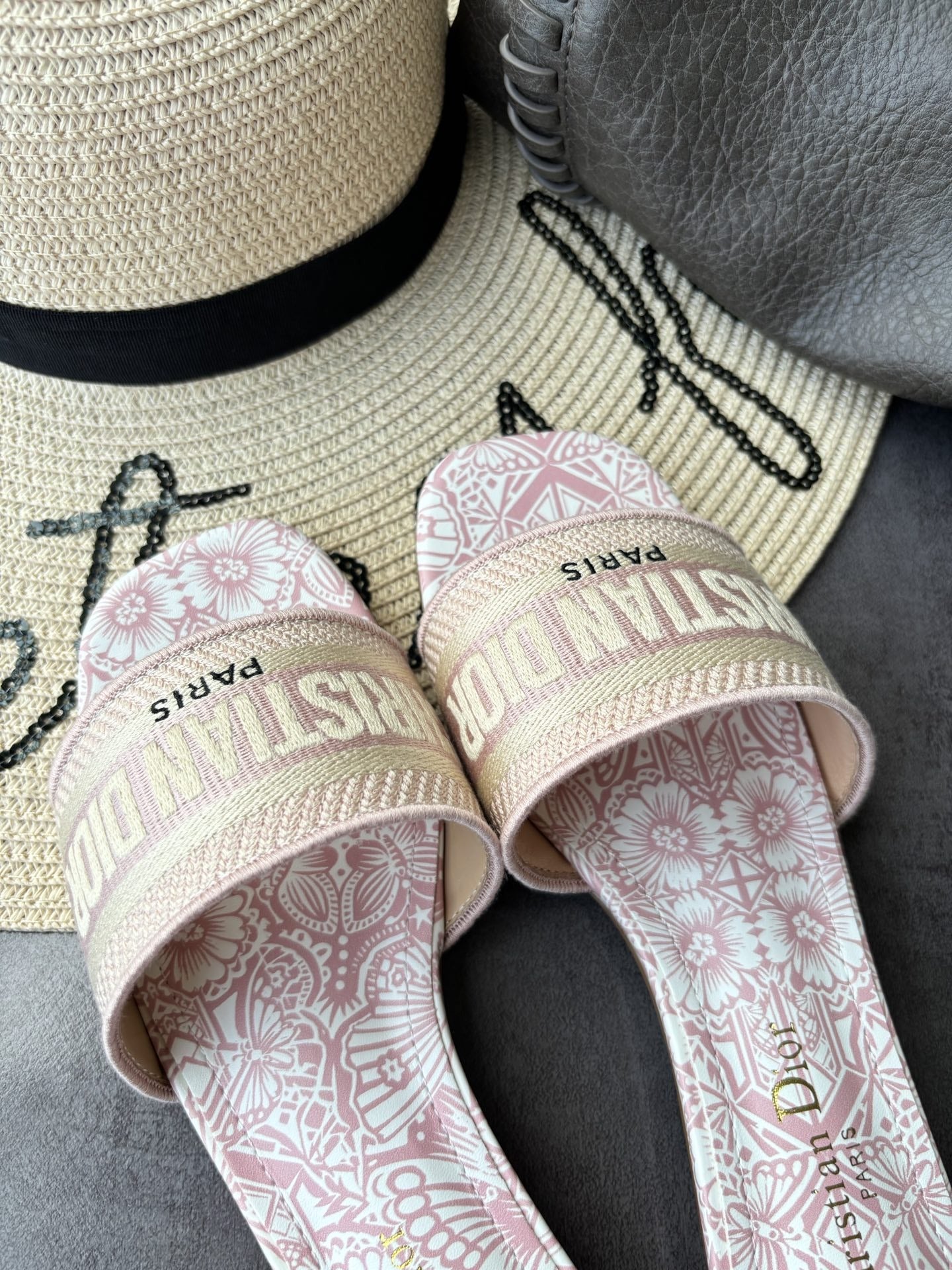 Dior Square Toe Slides